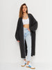 Open Front Long Sleeve Longline Cardigan test