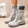 Round Toe Lace Up Boots test