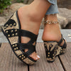 Open Toe Wedge Sandals test