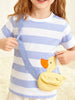 Children's Duck Applique Striped T-Shirt test