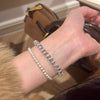 Alloy Zircon Silver-Plated Coil Bracelet test