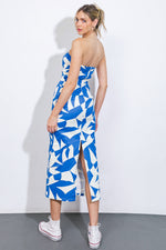 PICKING PETALS WOVEN MIDI DRESS