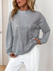 Sequin Round Neck Dropped Shoulder Sweatshirt test