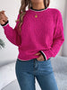 Contrast Trim Round Neck Sweater test