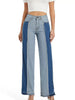 High-Waisted Two Tone Jeans test
