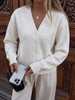 V-Neck Button-Down Knit Cardigan test