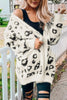 Leopard Open Front Cardigan with Pockets test