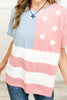 Patriotic Star Color Block T-Shirt test
