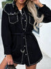 Studded Snap Down Long Sleeve Denim Shacket test