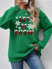 LET IT SNOW Round Neck Long Sleeve Sweatshirt test