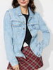 Button Up Long Sleeve Denim Shacket test