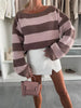 Contrast Striped Long Sleeve Sweater test