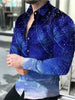 Men's Full Size Printed Button-Down Shirt Plus Size test
