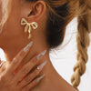 18K Gold-Plated Bow Earrings test