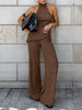 Sleeveless Top and Wide-Leg Pants Two-Piece Set test