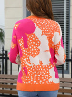 Abstract Pattern Round Neck Sweater - Shopimist