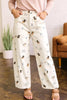 Abstract Dog Print Wide Leg Jeans test