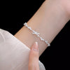 925 Sterling Silver Chain Bow Bracelet test