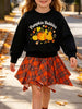 Children's Pumpkin Bubbles Graphic Top and Skirt Outfit Set test
