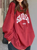 Letter Graphic Long Sleeve Hoodie test