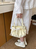 Ruched PU Leather Handbag test