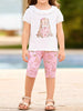 Children's Bunny Short Sleeve Tee and Shorts Set test