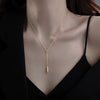 925 Sterling Silver Y-Shaped Pendant Necklace test