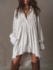 Embroidered High-Low Shirt Dress test