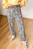 Leopard Print Rainbow Striped Detail Buttoned Loose Jogger Jeans test