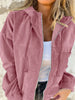 Drawstring Zip Up Long Sleeve Hooded Jacket test