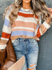 Multi-Color Striped Round Neck Sweater test