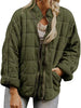 Full Size Zip Up Quilted Bomber Jacket Plus Size test