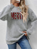 MERRY CHRISTMAS Round Neck Long Sleeve Sweatshirt test