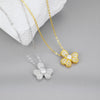 925 Sterling Silver Clover Pendant Necklace test