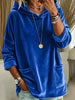 Full Size Velvet Long Sleeve Hoodie with Front Pockets Plus Size test