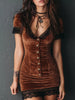 Velvet Lace Trim Bodycon Dress test