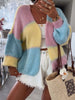 Color Block Open Front Cardigan test