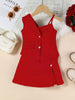 Children's Asymmetrical Neck Vest & Skirt Set test