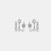 Moissanite 925 Sterling Silver Earrings test