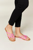 WILD DIVA Crisscross PU Leather Open Toe Sandals test
