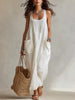 Scoop Neck Sleeveless Maxi Dress with Pockets test