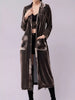 Velvet Lapel Collar Longline Coat test