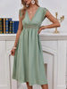 Lace Detail V-Neck Cap Sleeve Dress test
