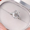 3 Carat 925 Sterling Silver Moissanite Oval Ring test