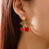 18K Gold-Plated Cherry Drop Earrings test