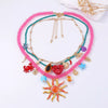 3-Piece Vibrant Summer Beach Charm Necklace test