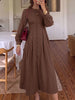 Button-Down Long Sleeve Midi Dress test