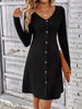 V-Neck Long Sleeve Mini Dress test