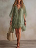 Chiffon V-Neck Mini Dress test