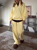 Quarter-Zip Top and Wide-Leg Sweatpants Set test